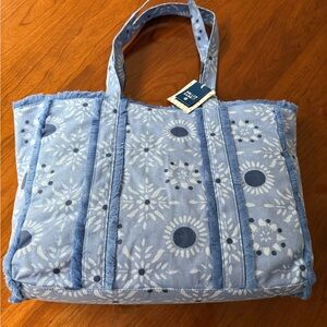 Roller rabbit x target Blue Floral Canvas Tote Bag -